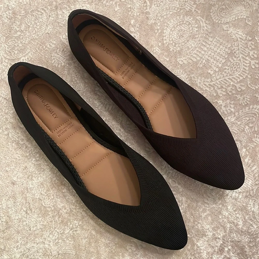 Cynthia Rowley | Shoes | Brand New Cynthia Rowley Black Knit Pointed ...
